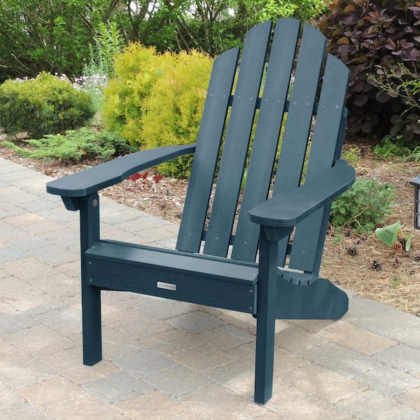 Classic Wesport Nantucket Blue Recycled Plastic Adirondack Chair