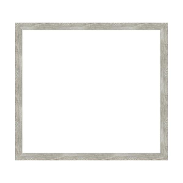 Mirror Makeover Dove Greywash Narrow 41.25 in. W x 37.25 in. H Bathroom Mirror Frame Border Kit-Fits a 40 x 36 Mirror