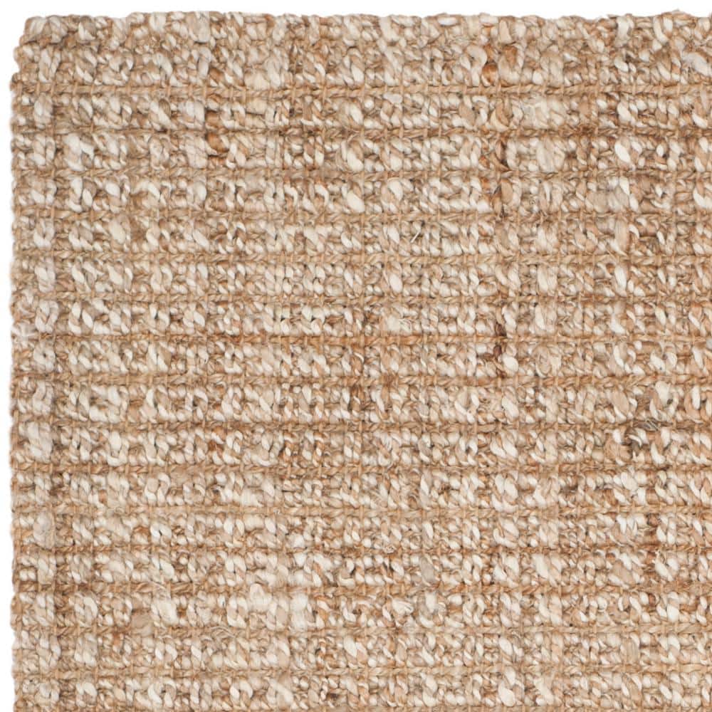Natural Hand-Knotted Jute 4' x 6' Area Rug