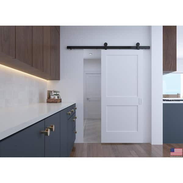22 in. x 80 in. Double Panel Solid Core Primed White Composite Smooth Texture Interior Door Slab