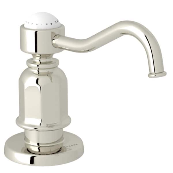 Traditional Deck Mounted Soap Dispenser In Polished Nickel