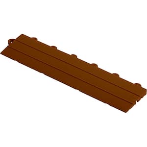 2.75 in. x 12 in. Chocolate Brown Looped Polypropylene Ramp Edging for Diamondtrax Home Modular Flooring (10-Pack)