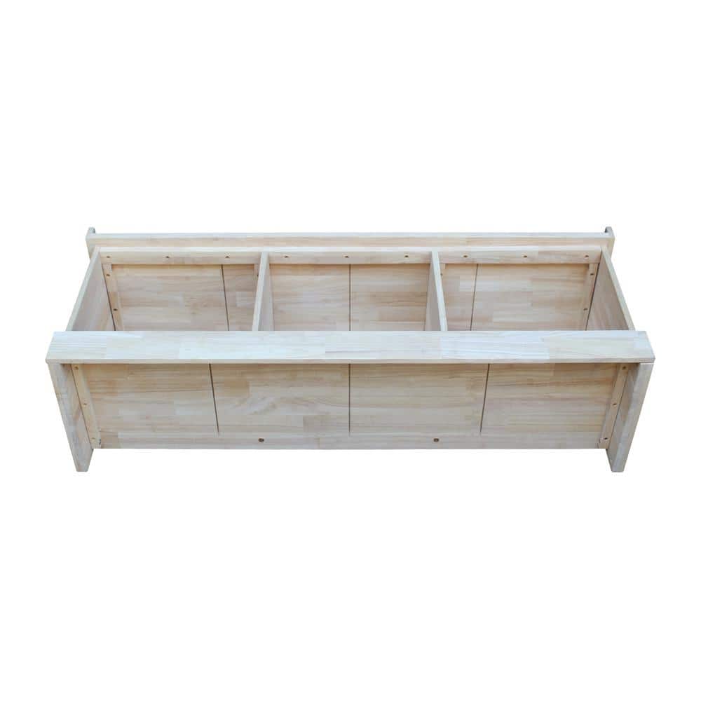 White Wood Coastal Storage Bench with Plinth Base