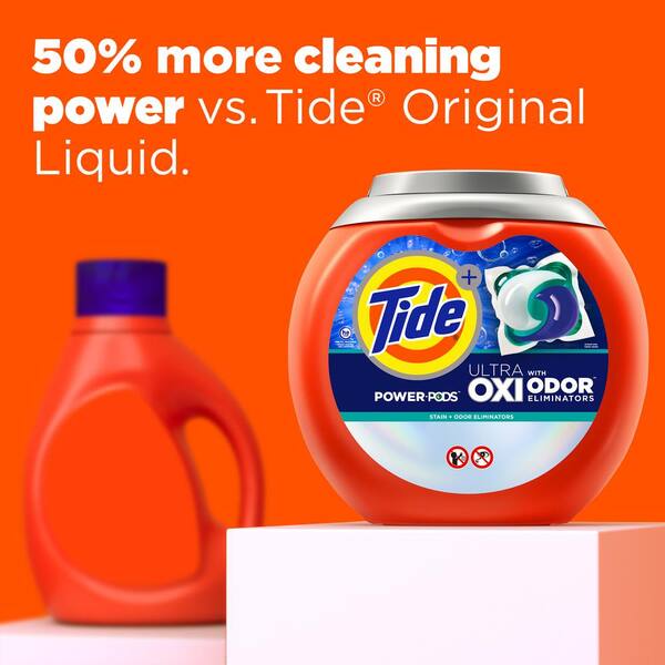 Ultra Oxi Odor Eliminators Unscented Laundry Detergent Pods, 45-Count, 2-Pack