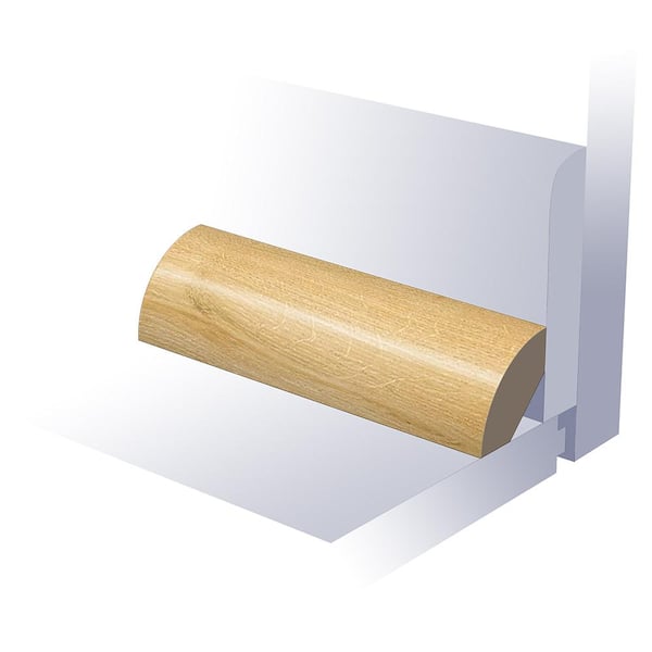ACQUA FLOORS Clear Shelter Cove 0.8 in. T x 0.8 in. W x 94 in. L Waterproof Quarter Round Moulding