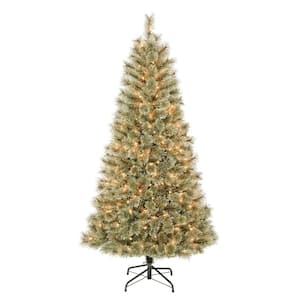 First Traditions 6 ft. Arcadia Cashmere Pine Artificial Christmas Tree with Clear Lights