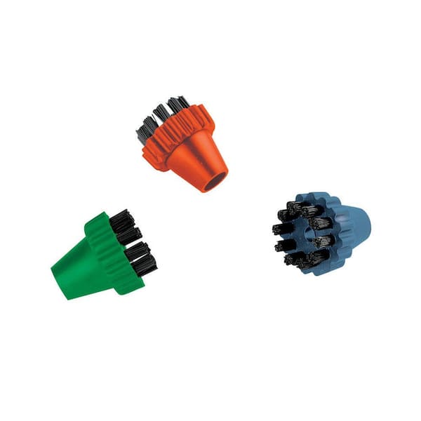 Polti Round Brush for Eco Care, Eco Power and EcoSteamVac, Nylon-Colored (Set of 3)