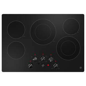 30 in. Radiant Electric Cooktop in Black with 5 Elements