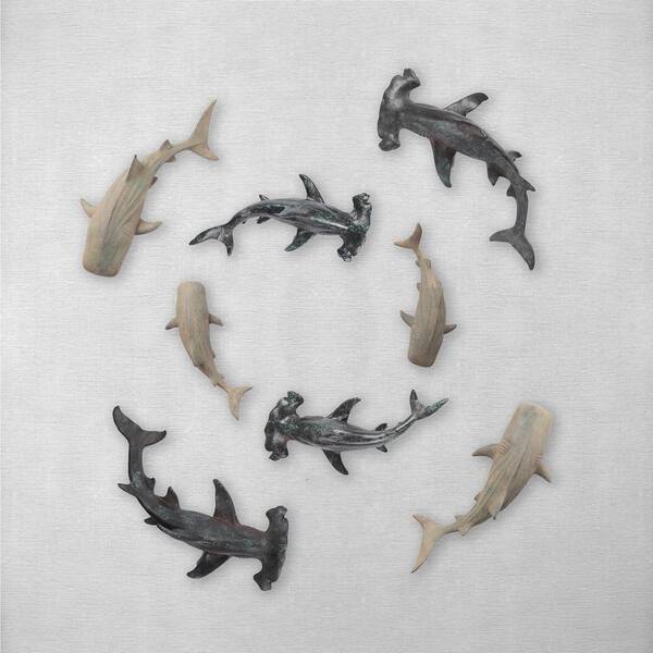 Shark Figurines (Leopard Shark) - Miniature Ceramic Animals - Little Critterz