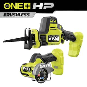 ONE+ HP 18V Brushless Cordless Compact 2-Tool Combo Kit with One-Handed Reciprocating Saw and Cut-Off Tool (Tools Only)