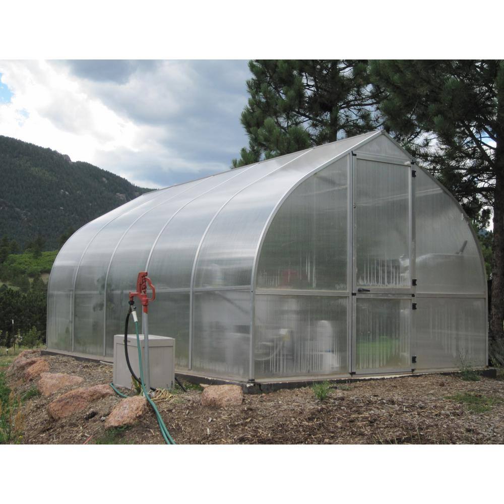 Riga 18 ft Clear Polycarbonate Onion Shape Greenhouse