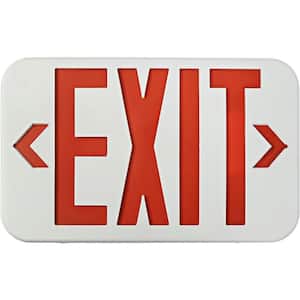Ciata Led Emergency Exit Sign with Battery Backup Neon Exit Light, Single and Double-Sided, Red, 1 Pack