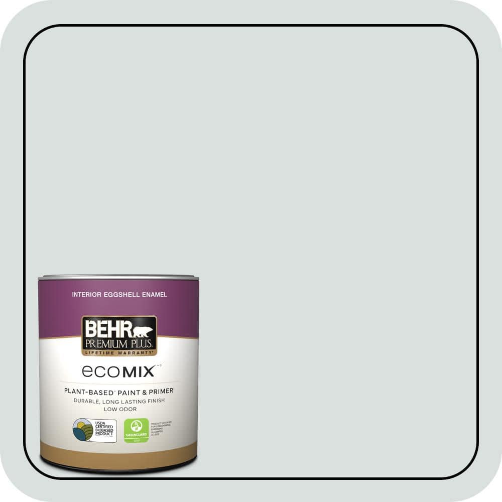 1 qt. #MQ3-50 River Veil Eggshell Enamel EcoMix Plant-Based Interior Paint & Primer price history on PriceWatchPro