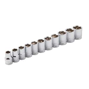 3/8 in. Drive Metric 6-Point Chrome Socket Set (11-Piece)