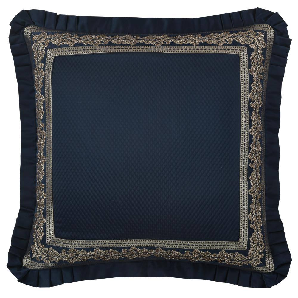 Modena Navy Polyester Euro Sham 26x26