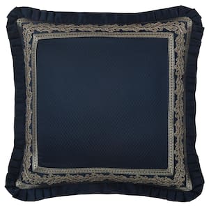 Modena Navy Polyester Euro Sham 26x26"