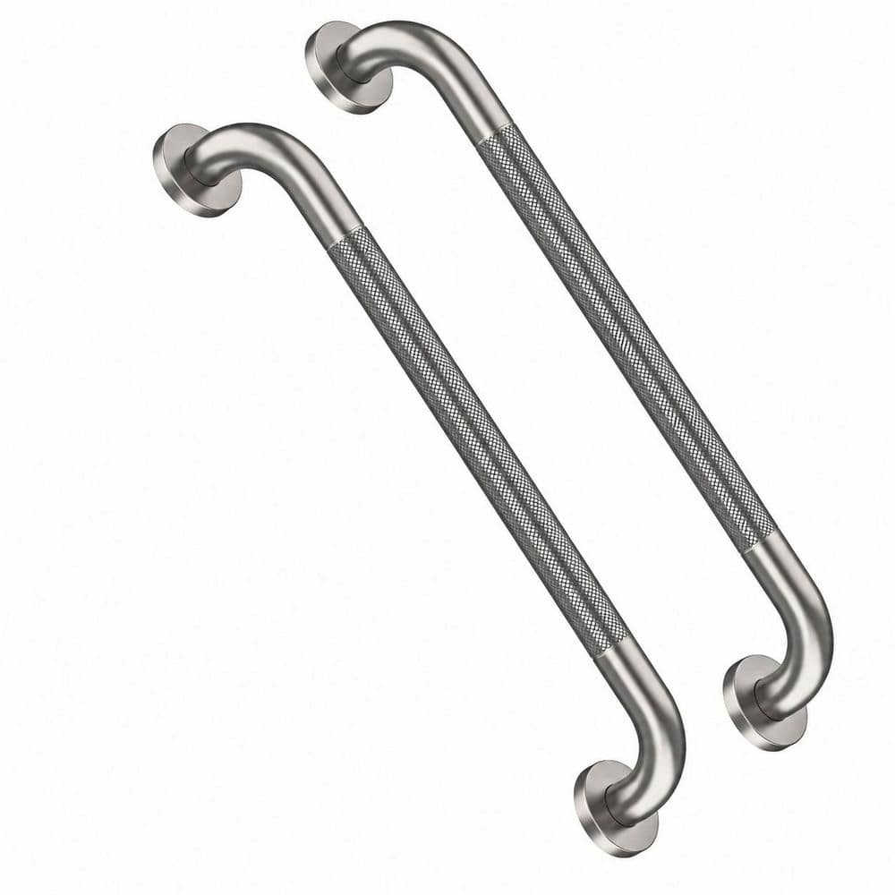 2-Pack 24 Inch Anti-Slip Stainless Steel Shower Grab Bars with Knurled Grip, Brushed Nickel Finish price history on PriceWatchPro