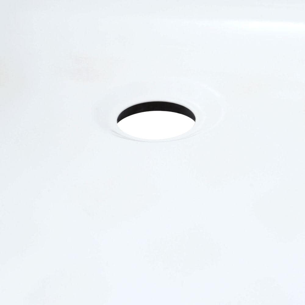 Cambridge 60'' White Cast Iron Alcove Soaking Bathtub