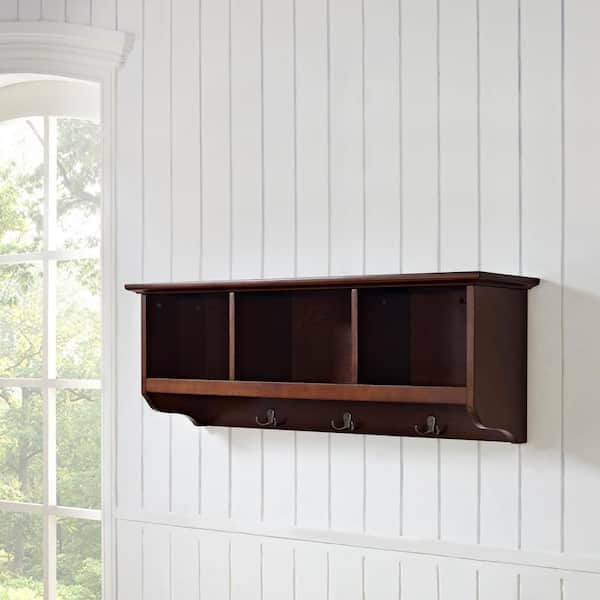 Crosley Brennan Entryway Storage Shelf Bookcase, White