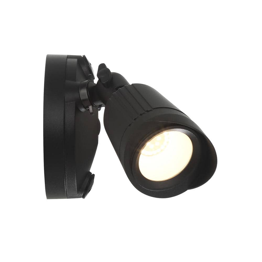 Black Dual Head LED Outdoor Security Flood Light