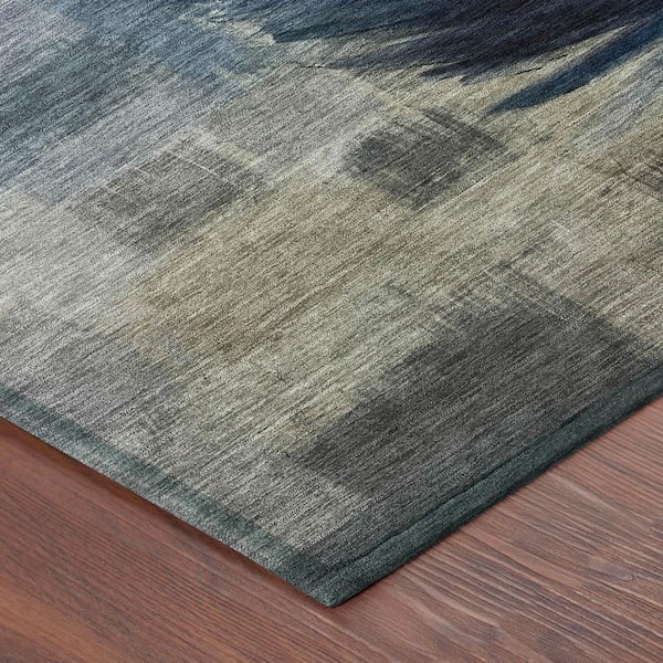 Chantille Machine Washable Indoor/Outdoor Abstract ACN2745 Blue 10 ft. x 14 ft. Area Rug