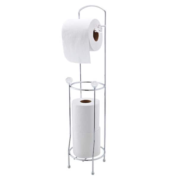 Bath Bliss Crystal Design Toilet Paper Dispenser and Holder