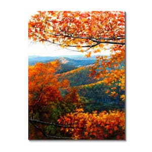 Fall Foiliage Art Print Gallery Wrapped 36 in. x 45 in.