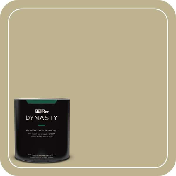 BEHR DYNASTY 1 qt. #PPU9-10 Wasabi Powder Semi-Gloss Enamel Interior Stain-Blocking Paint and Primer