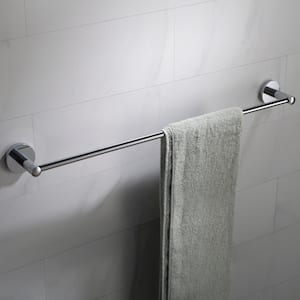 Elie 24 in. Bathroom Towel Bar in Chrome