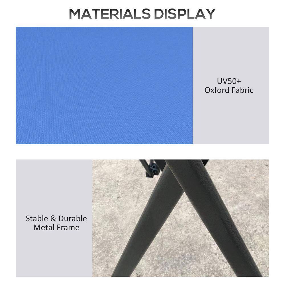 Blue 13' x 13' Pop-Up Canopy Gazebo Tent with Netting and Weight Bags