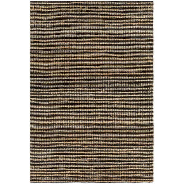Priya Black/Tan Modern 5 ft. x 7 ft. Indoor Area Rug