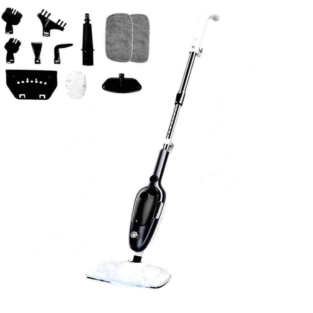 Commercial Corded Steam Mop Cleaning and Janitorial Product for Hardwood Tile Carpet in White with Adjustable Steam price history on PriceWatchPro