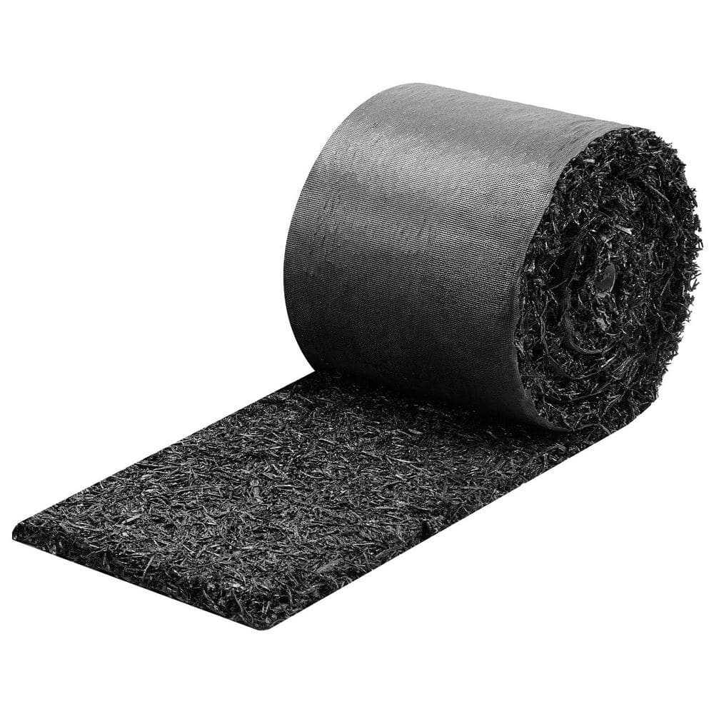 Rubber Mulch Mat Roll, 140 x 4.5 in., Recycled Rubber Permanent Mulch Edging Border, Natural-Looking Flower Barrier price history on PriceWatchPro