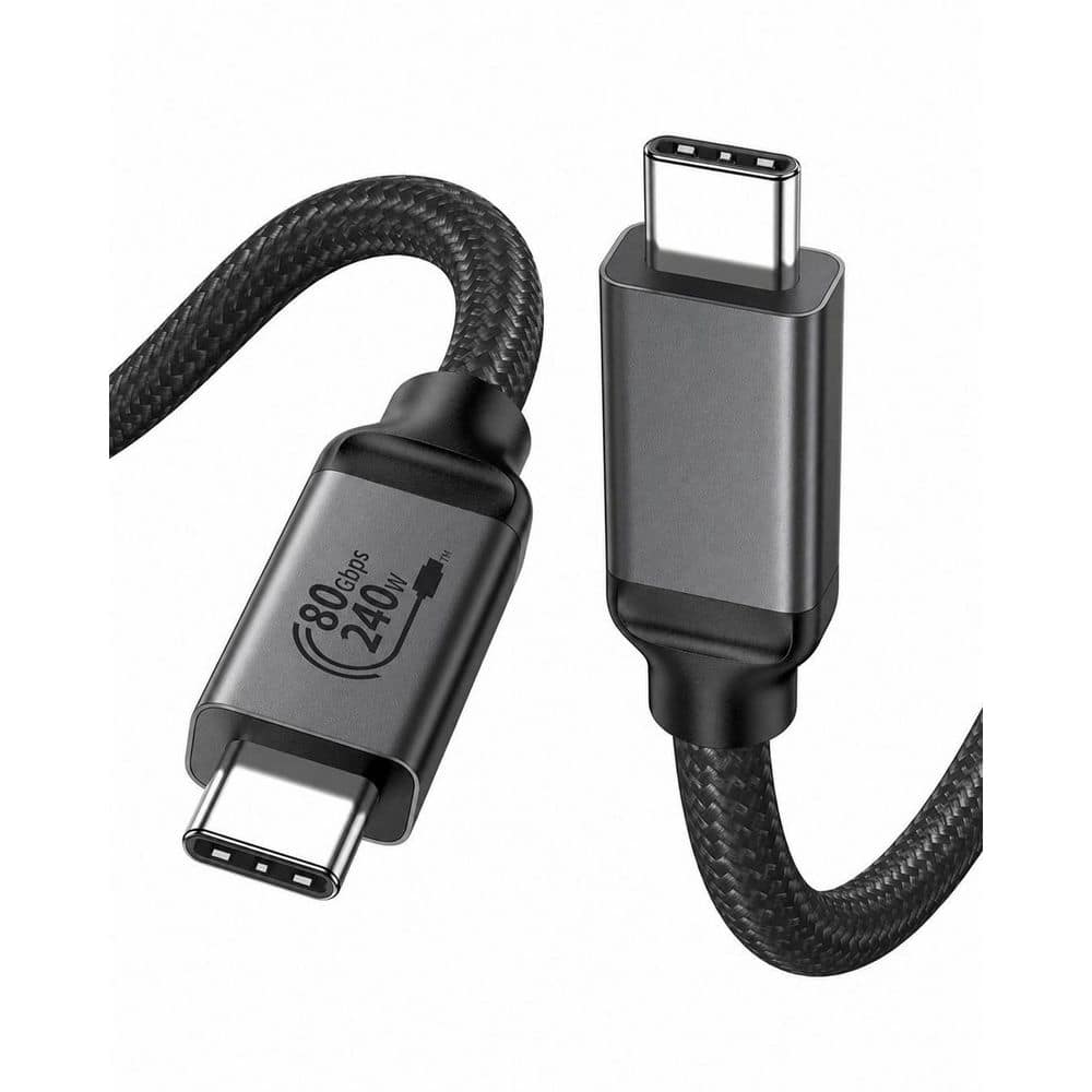 1 Piece USB 4 Type-C Cable 80Gbps Data Transfer 120Gbps Display 240W Fast Charging for Thunderbolt 5/4/3 USB4 price history on PriceWatchPro