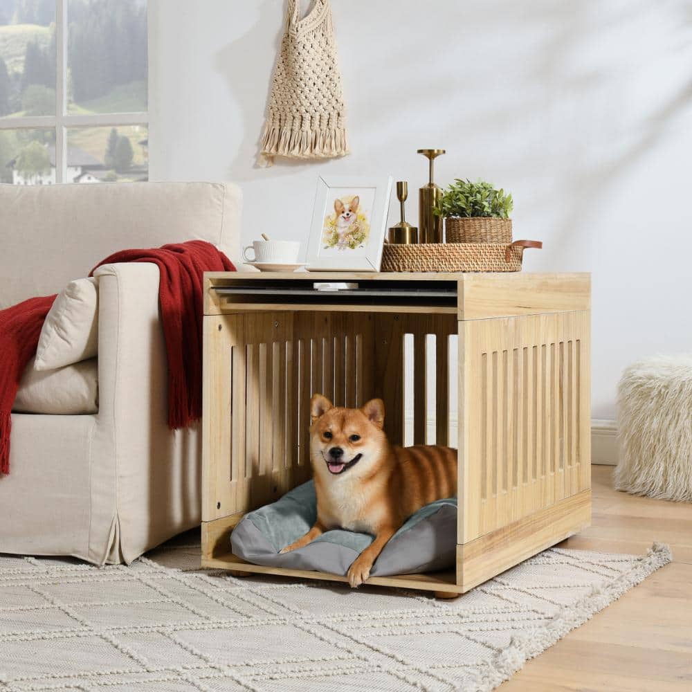 Charlie 25in Wood Dog Crate End Table price history on PriceWatchPro