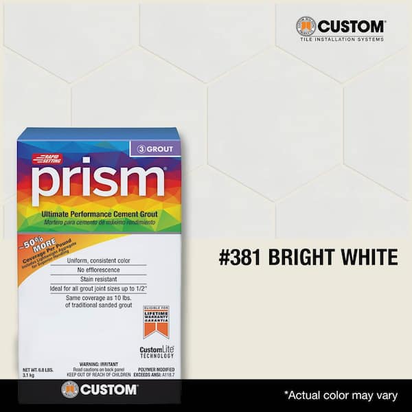 Prism #381 Bright White 17 lb. Ultimate Performance Rapid Setting Grout