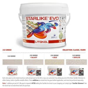 Starlike EVO Epoxy Grout 210 Greige Classic Collection 2.5 kg - 5.5 lbs.