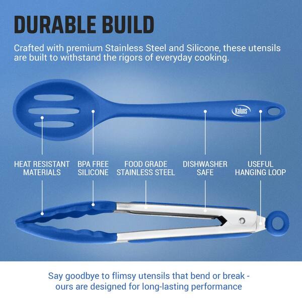 28-Piece Silicone Kitchen Utensil Set - Non-Stick Cooking Tools With Stainless Steel Handles