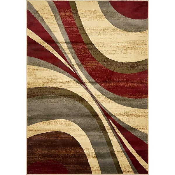Unique Loom Barista Ngada Beige 4' 0 x 6' 0 Area Rug