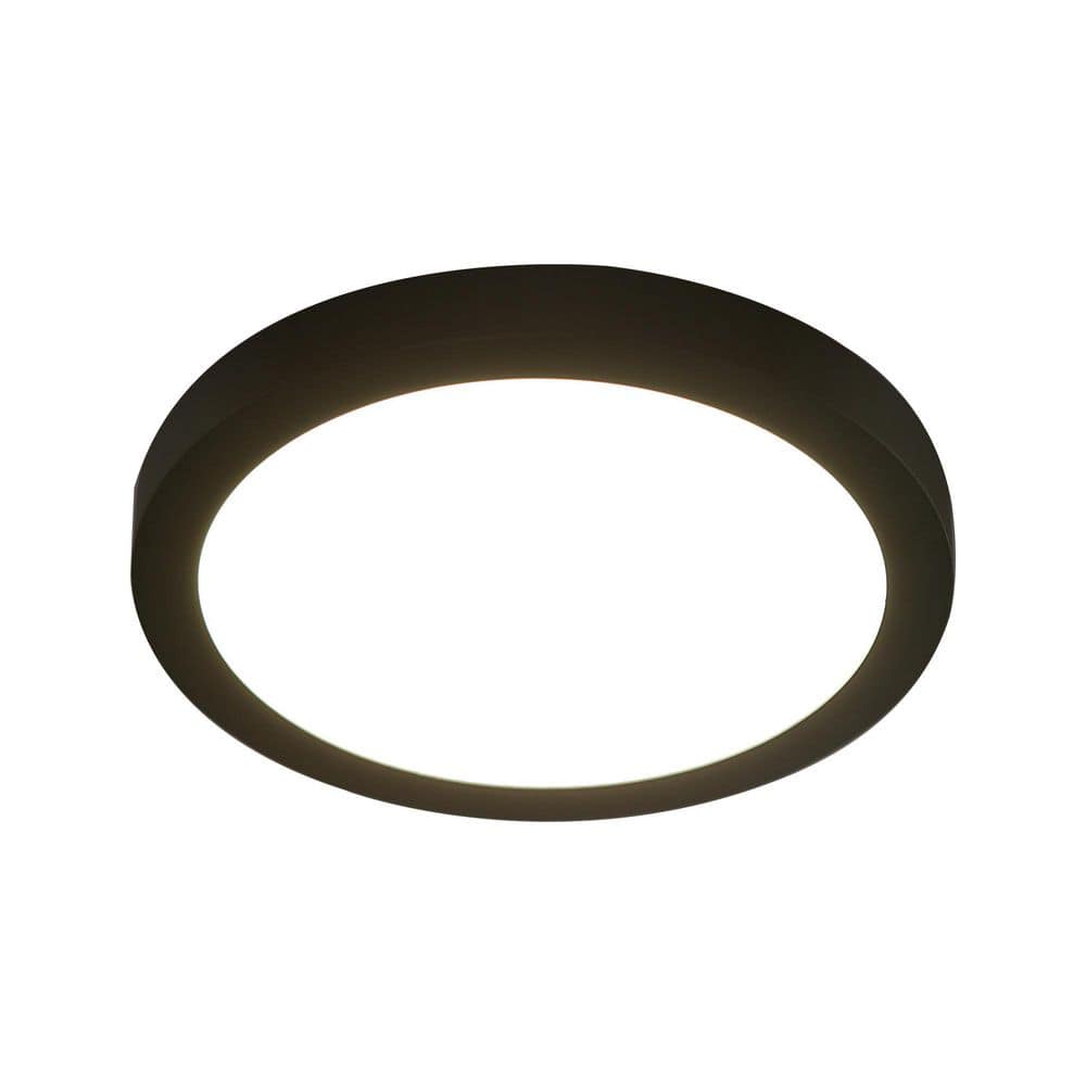 9.5 in. Black Integrated LED Flush Mount Ceiling Light Fixture price history on PriceWatchPro