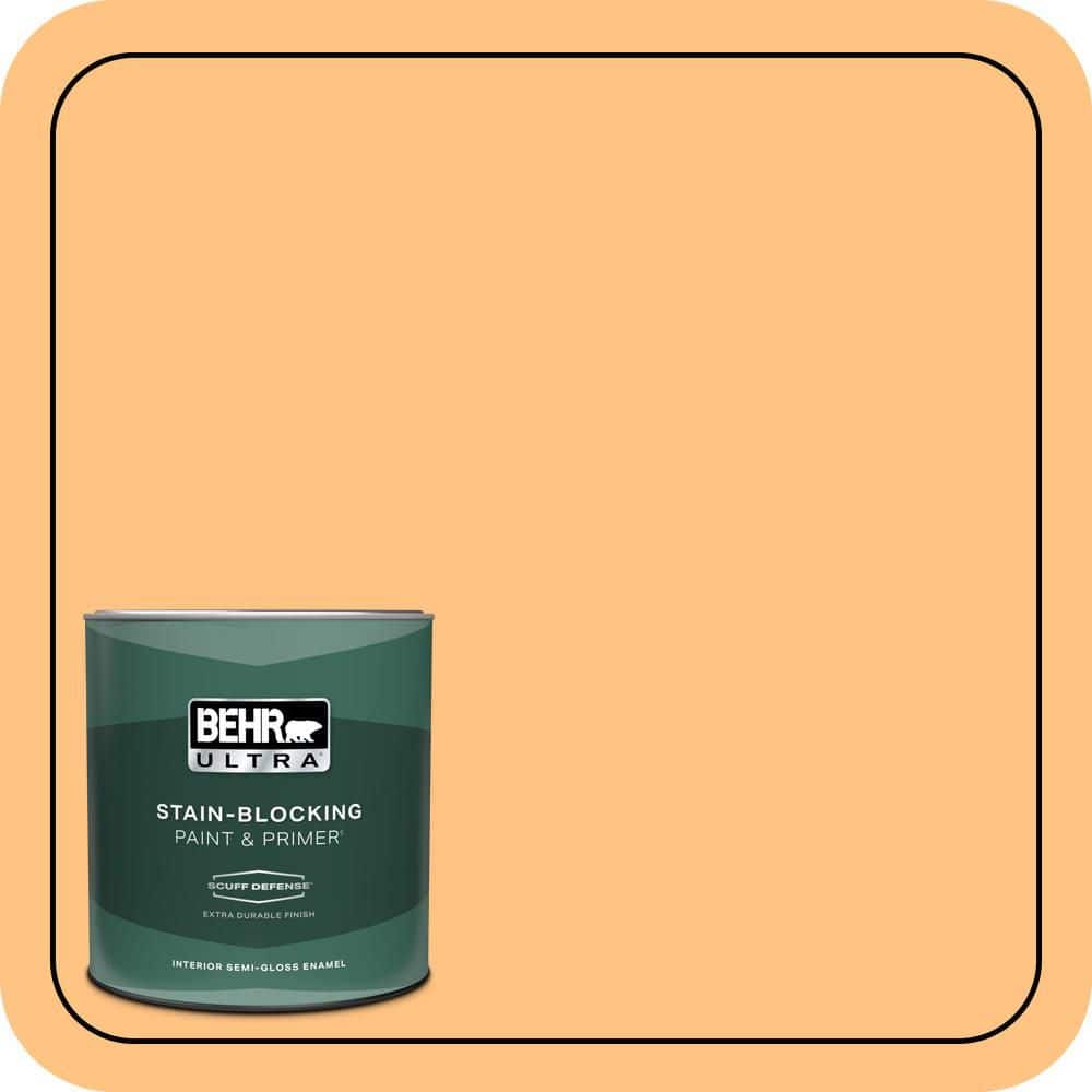 1 qt. #PMD-68 Amber Sun Extra Durable Semi-Gloss Enamel Interior Paint & Primer price history on PriceWatchPro