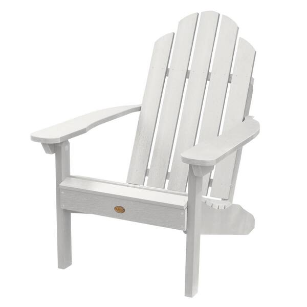 Highwood Classic Wesport White Recycled Plastic Adirondack Chair Ad Clas1 Whe The Home Depot Recycled Plastic Adirondack Chair, White Resin Adirondack Chairs Home Depot