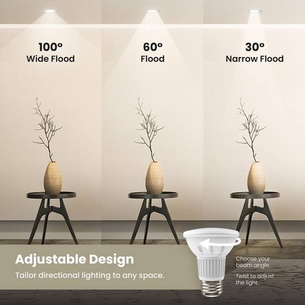 Feit Electric 50-Watt Equivalent PAR20 Dimmable CEC Title 20 Compliant LED ENERGY STAR 90+ CRI Flood Light Bulb, Daylight (24-Pack) Feit Electric 50-Watt Equivalent PAR20 Dimmable CEC Title 20 Compliant LED ENERGY STAR 90+ CRI Flood Light Bulb, Daylight (24-Pack)