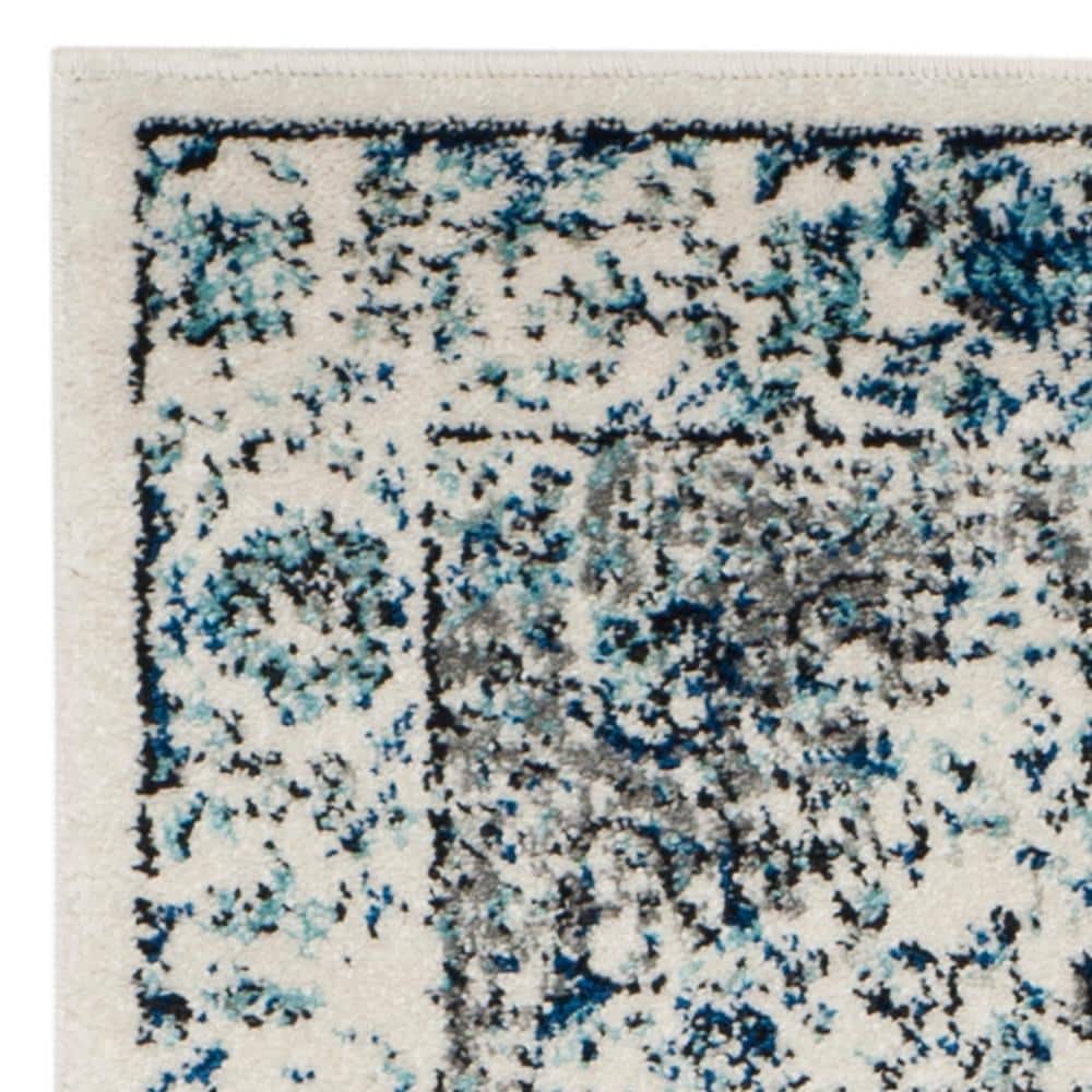 Reversible Hand-Knotted Elegance Runner Rug in Grey/Ivory - 2'2" X 21'