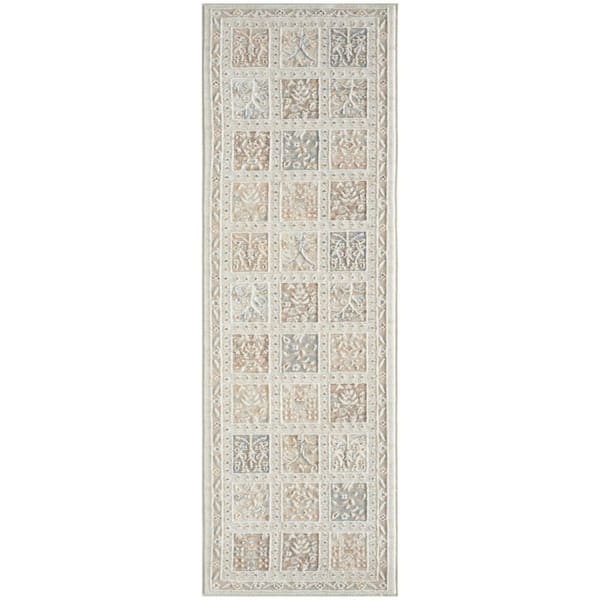 Isla Multicolor 2 ft. x 6 ft. Geometric Traditional Runner Area Rug
