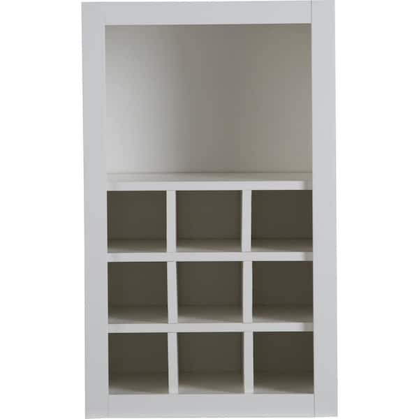 Cambridge Shaker Assembled 30 in. H x 18 in. W x 12.5 in. D Flex Wall Cabinet with Shelves and Dividers in White
