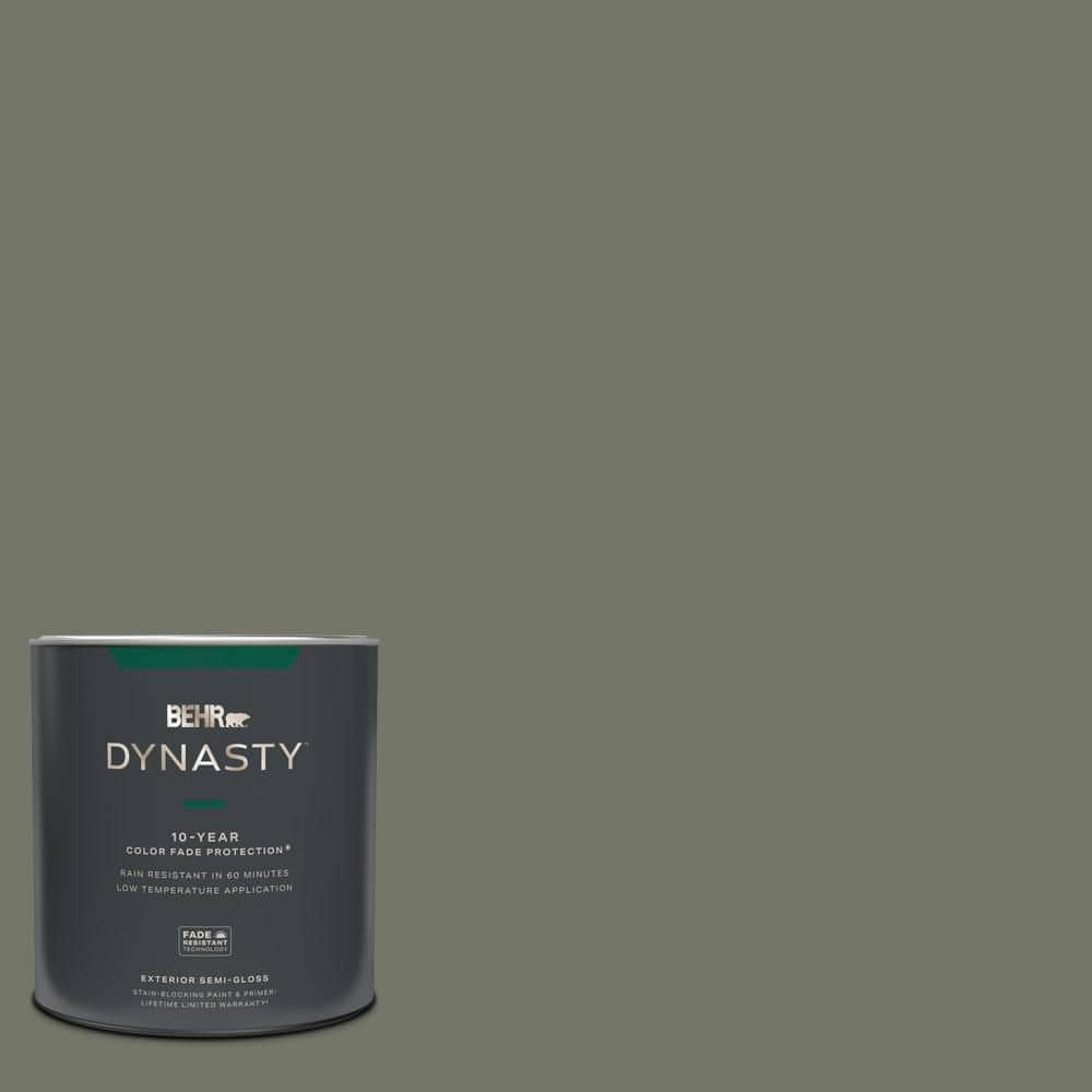 BEHR DYNASTY 1 qt. #PPU10-19 Conifer Green Semi-Gloss Exterior Stain ...