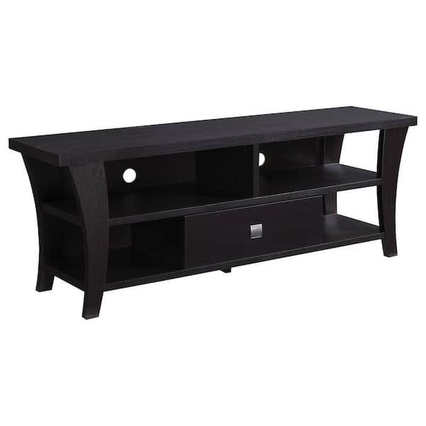 Coaster 60 in. Cappuccino TV Console with 1-Drawer