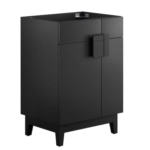 MODWAY Miles 23 in. W x 17.5 in. D x 33.5 in. H Bath Vanity Cabinet without Top in Black