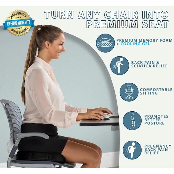 Enhance Gel Chair Seat Cushion for Office Chairs 